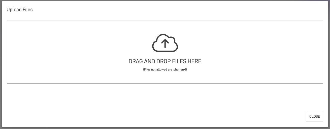 Upload File Screen 