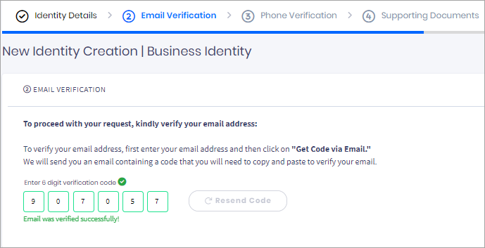 Screenshot with Phone Verification section