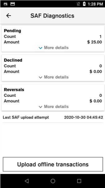 SAF Diagnostic Notifications