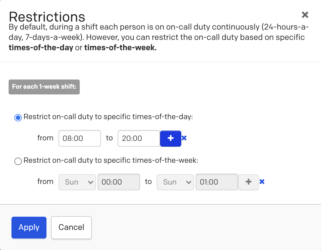 Example 7, layer 1 restrictions