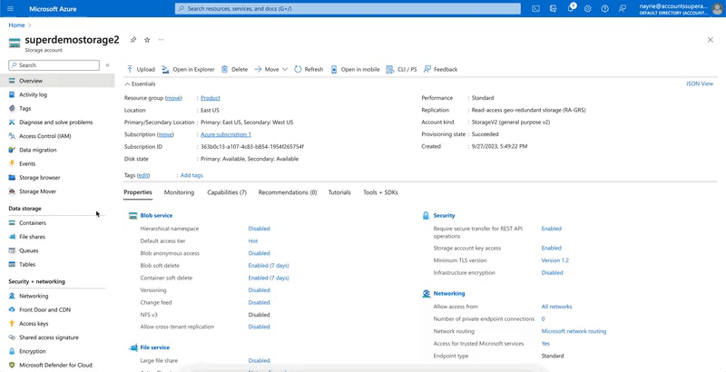 azure container access