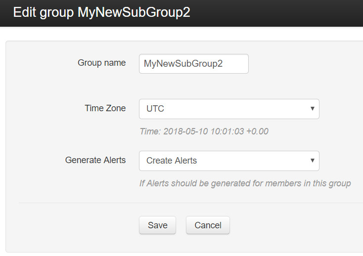 Group/Subgroup information