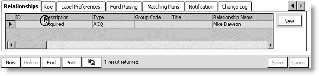 Sample Relationships tab after moving Description field