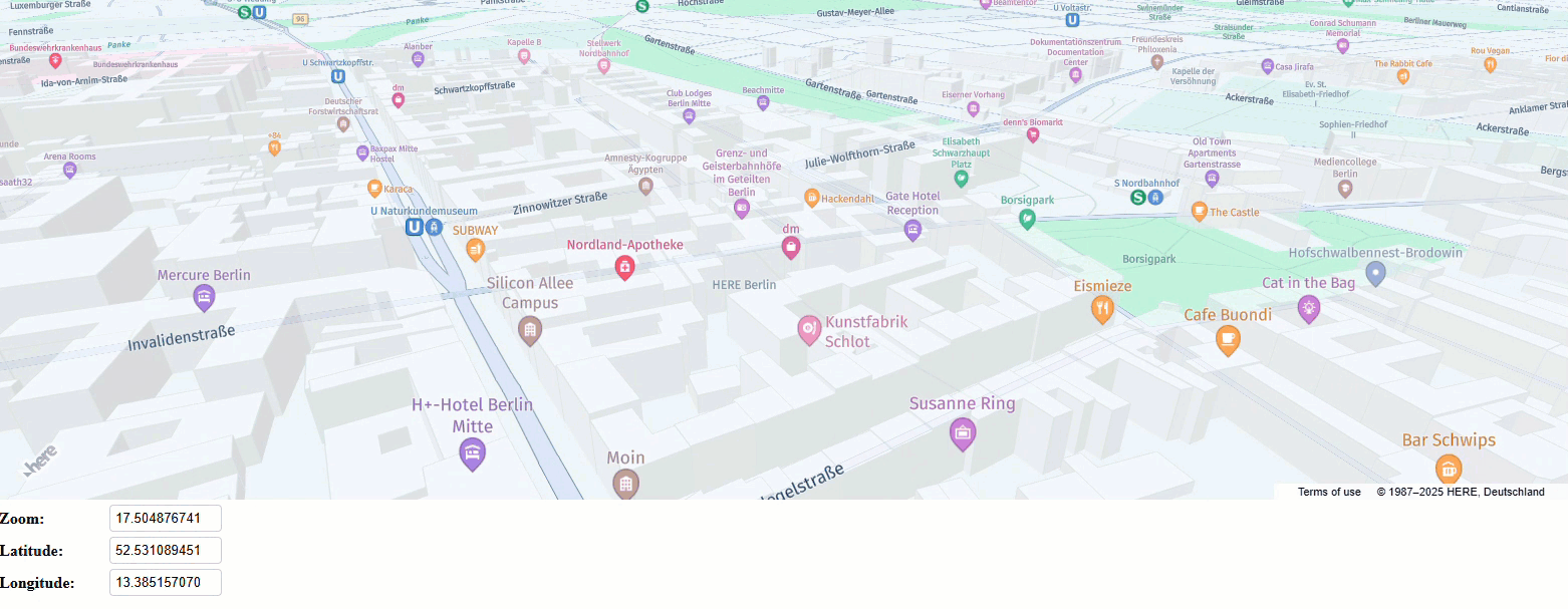 Interactive Map component