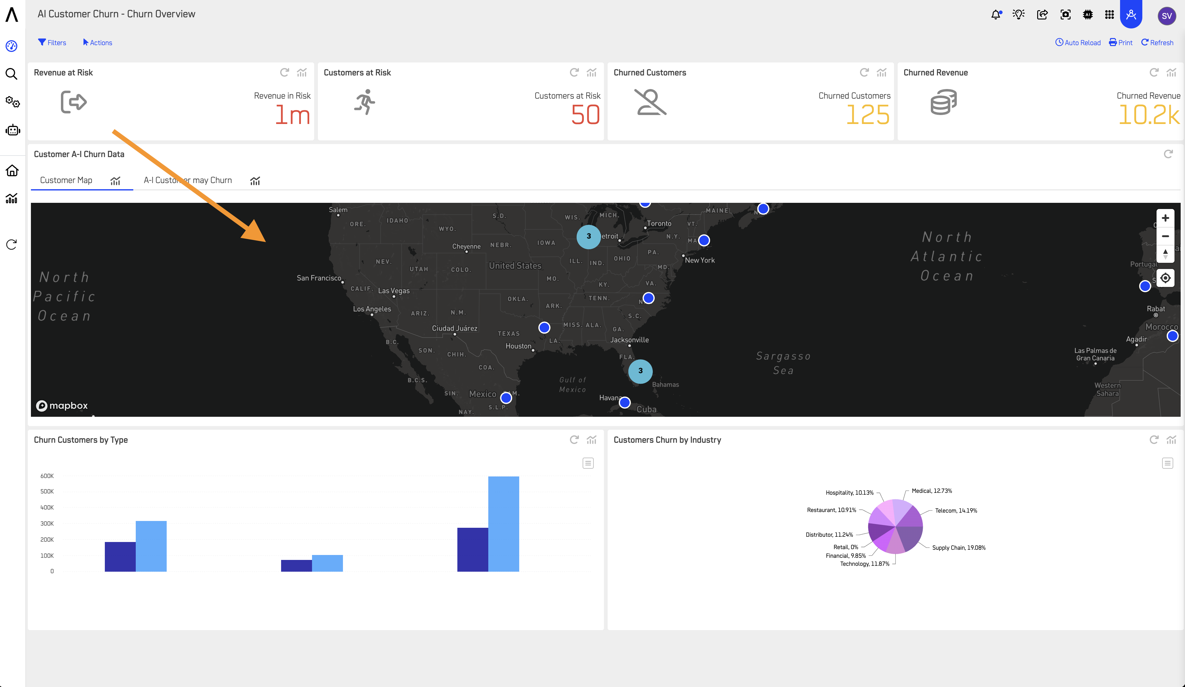 MapBox in Dashboards