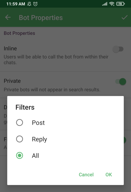 bot filters