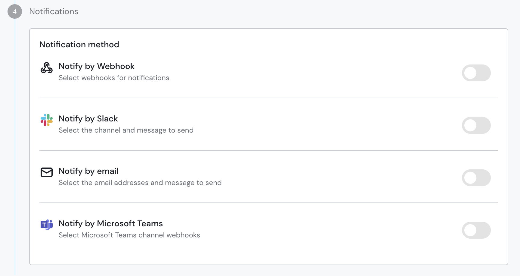 Pipeline Alerting configuration