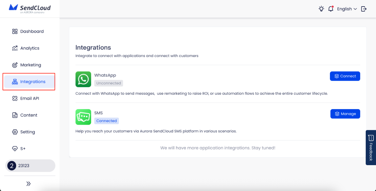 Aurora SendCloud Integration Module