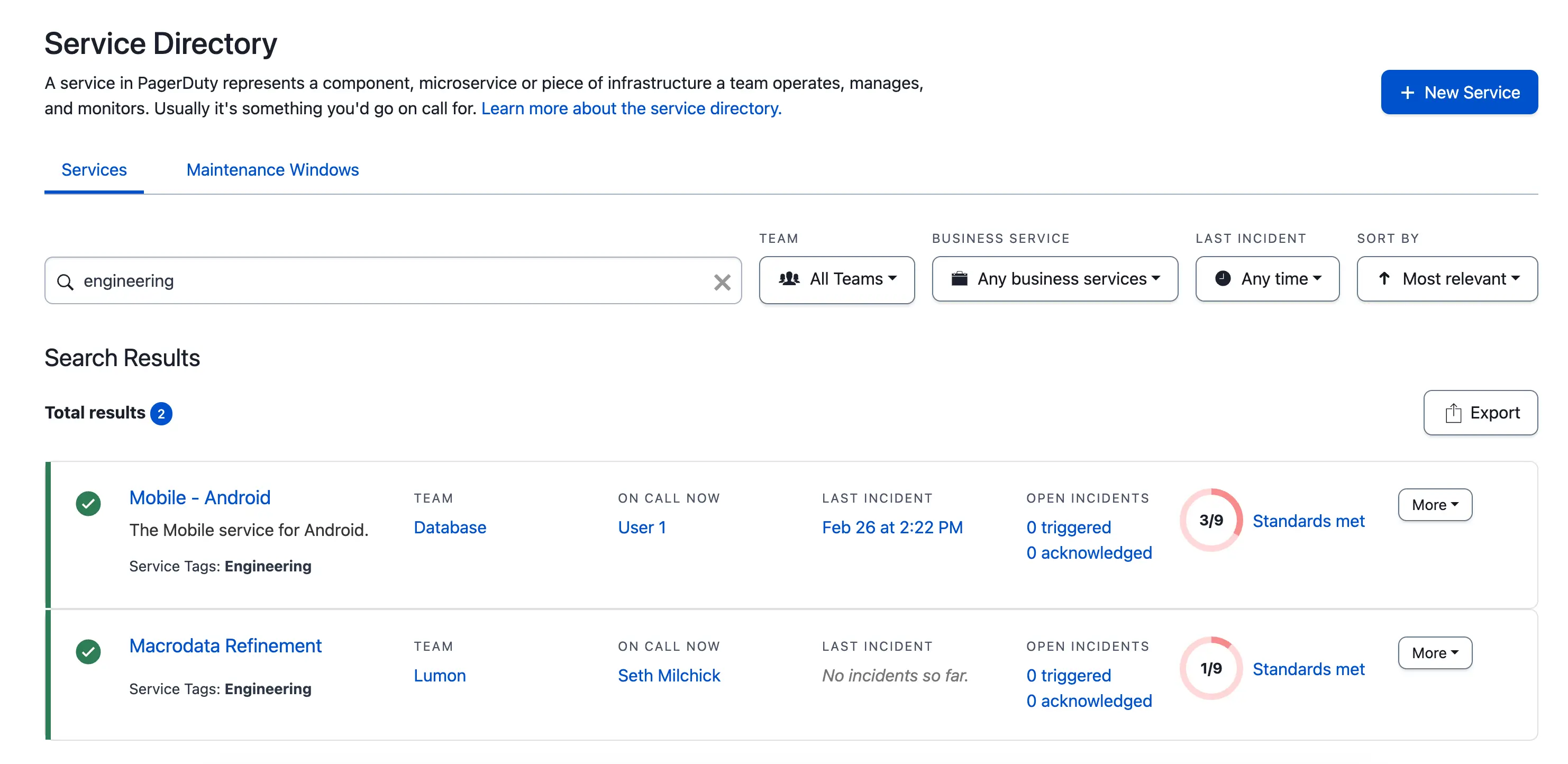 Search for services by Custom Field values