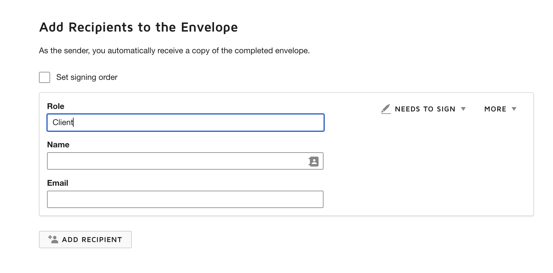 Using DocuSign templates