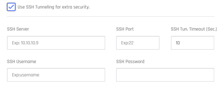 SSH Tunneling Details