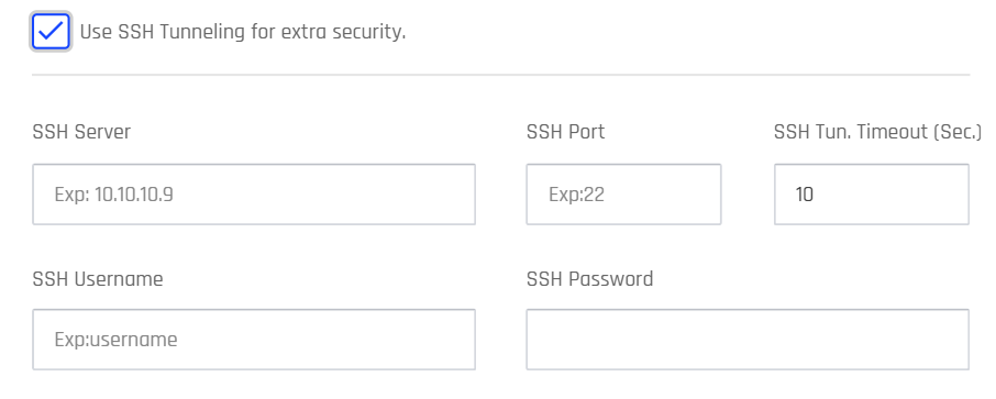 SSH Tunnel Setup