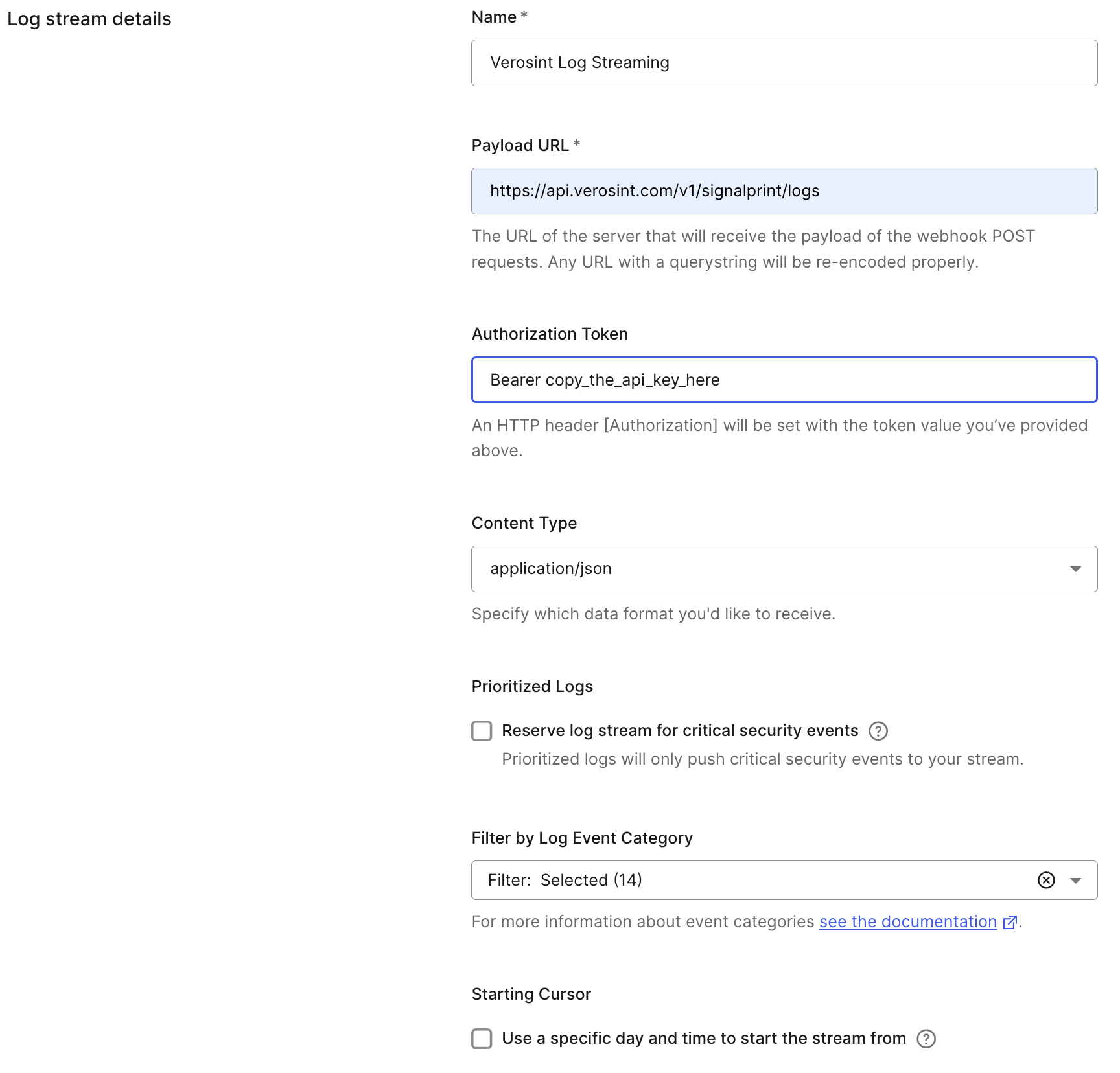 Auth0 Custom Webhook Page