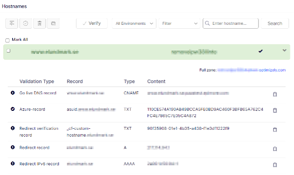 Configure the domain in DXP Cloud Services to support O2O