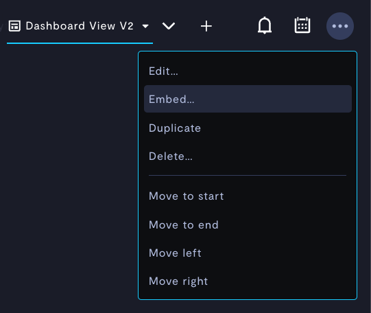 Embedding a view.