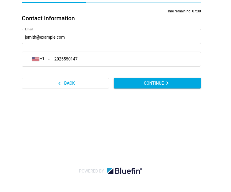 Checkout Component: Contact Information - Mastercard Click to Pay
