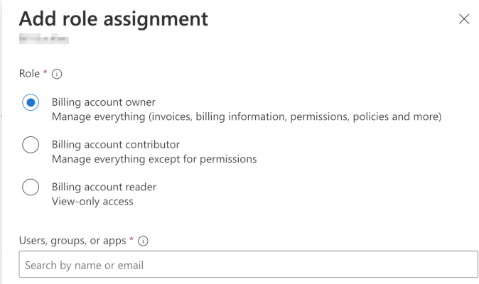 Azure Add Role Assignment Screen