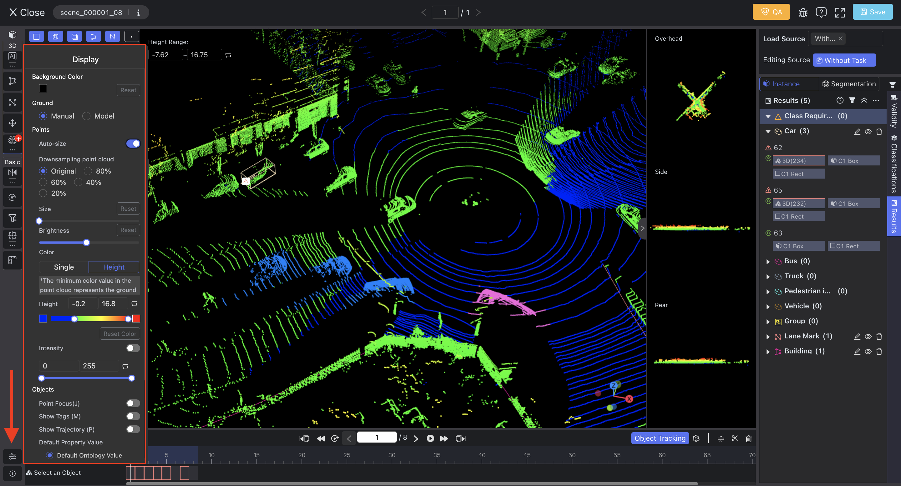 annotate data, data labeling, annotation tool, lidar fusion, point cloud, object detection, tracking object