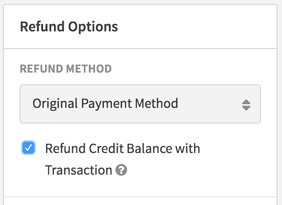 Refund Back to Cash