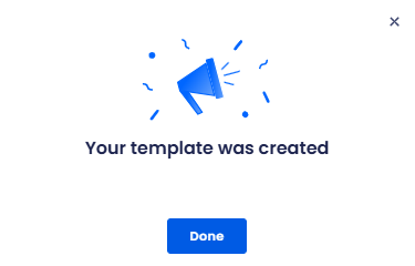 Screenshot with the meplate created pop-up window
