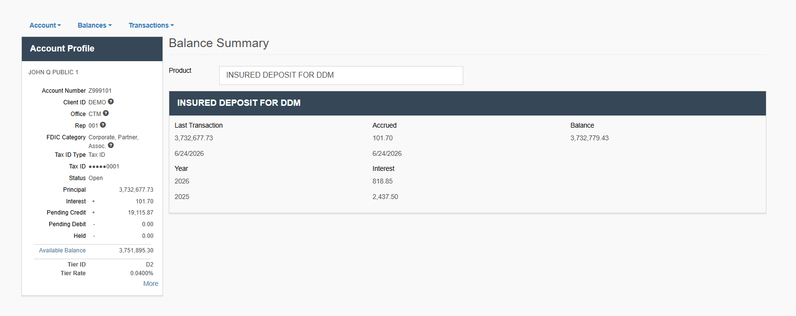 Account Details