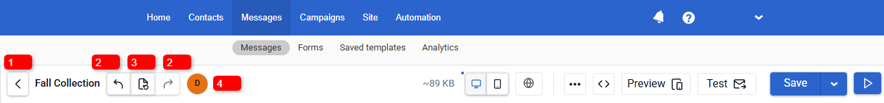 Email Management Panel