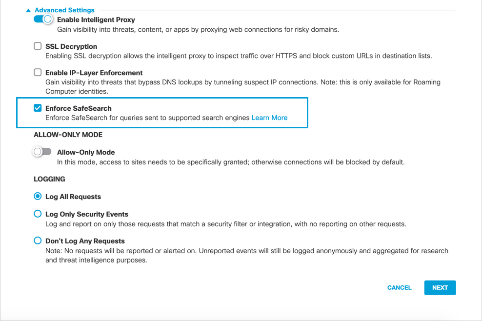 Enable Safesearch For Dns Policies