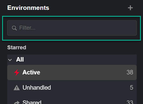 Filter Environments