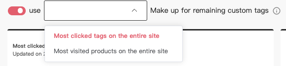 choose data source to make up remaining tags