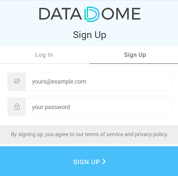 Sign up to DataDome.