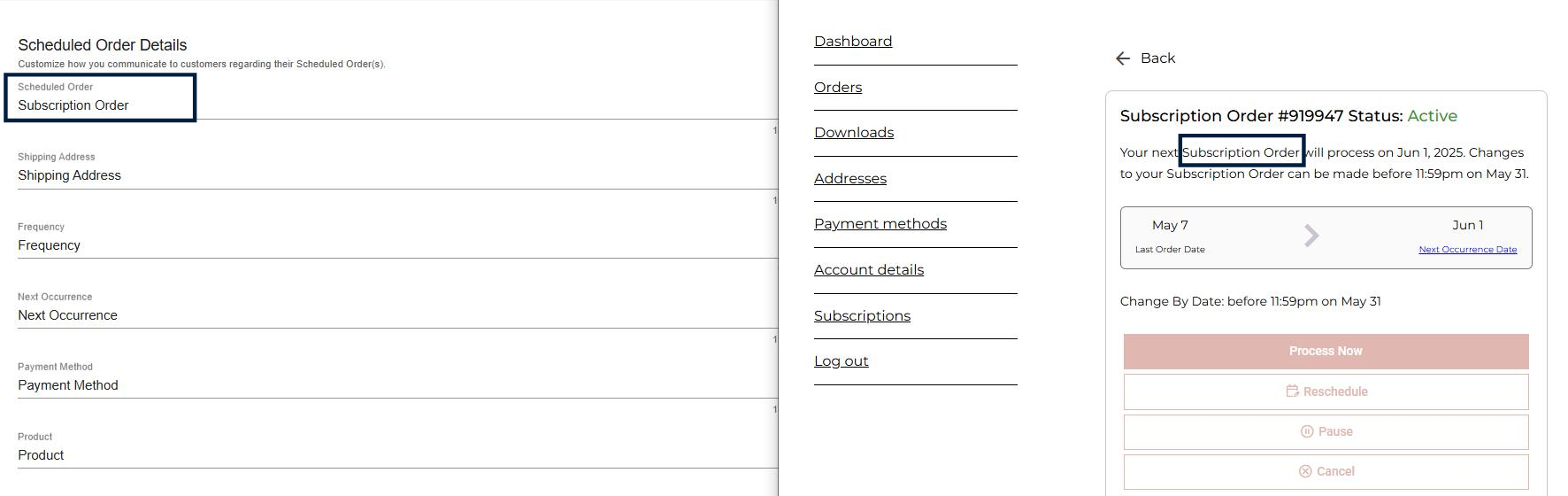 Localized terms will be used within your customer notifications and the v2 Subscriber Portal.