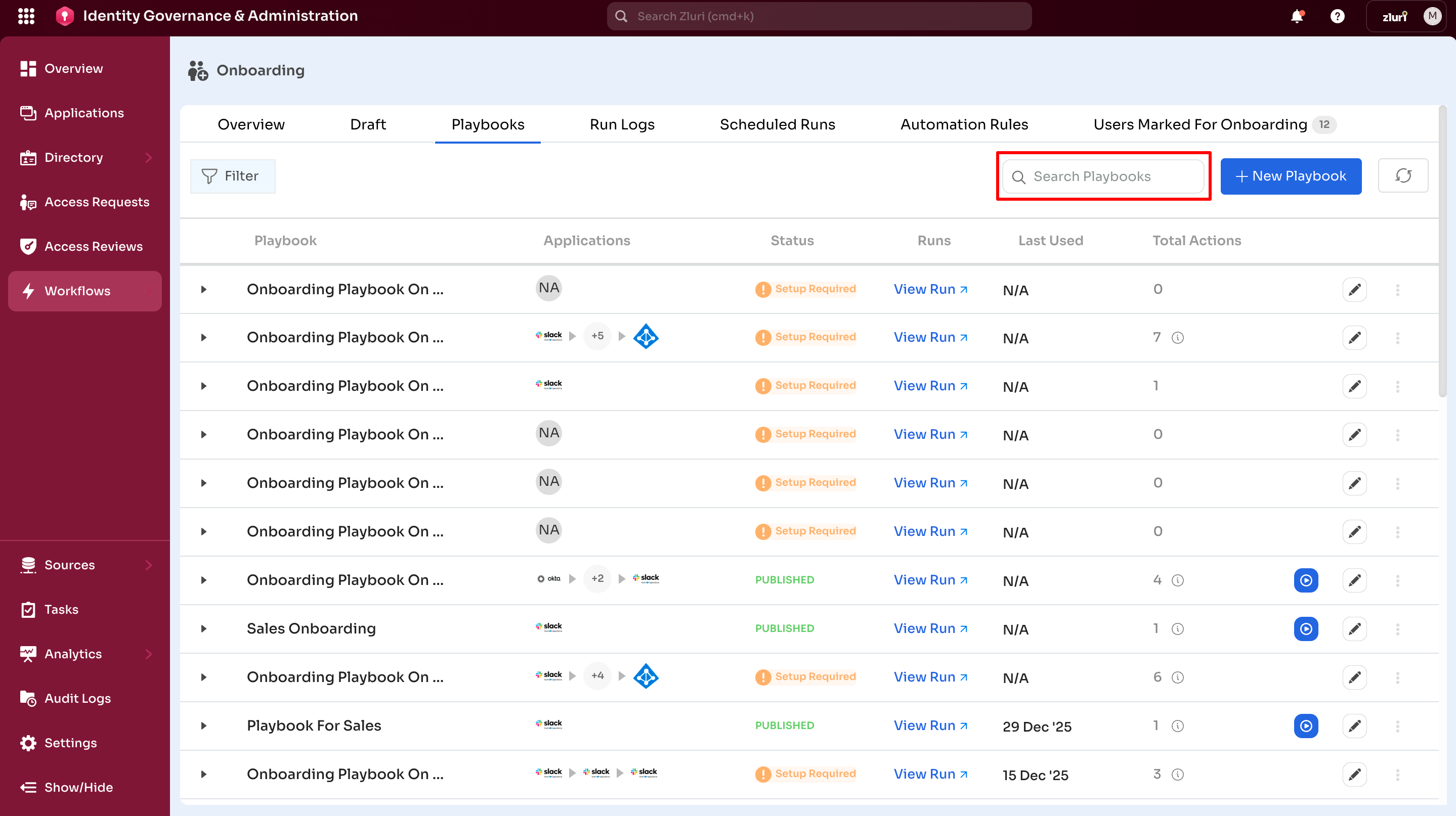 Playbooks search option.png