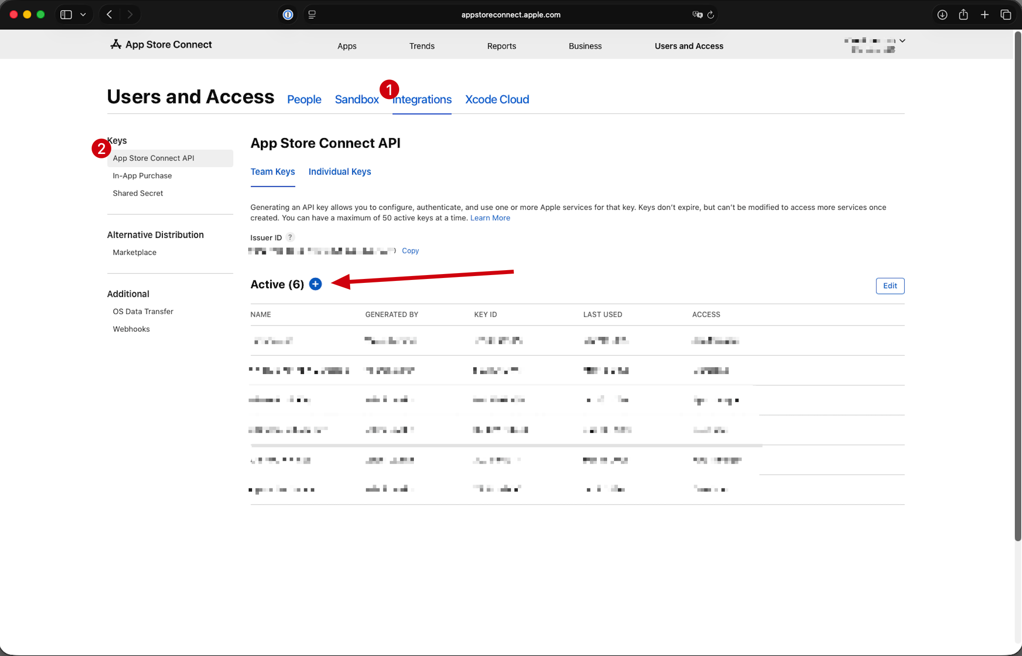 Apphud - App Store Connet Key configuration