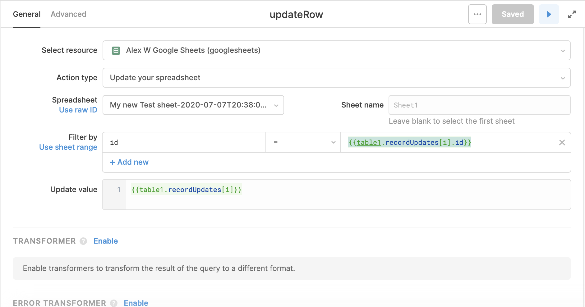 updateRow Google Sheets Query.png