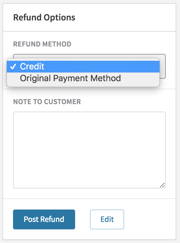 Refund to Credit