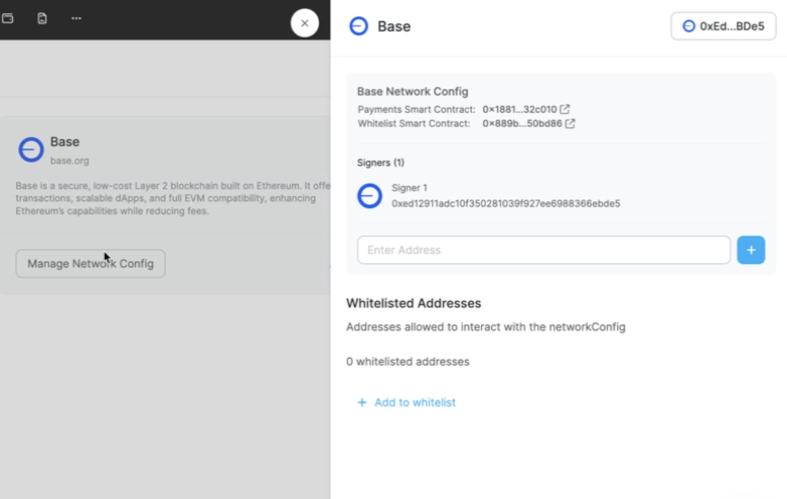 Manage Network Config