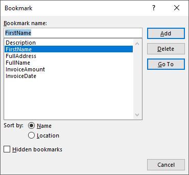 Creating a Word template