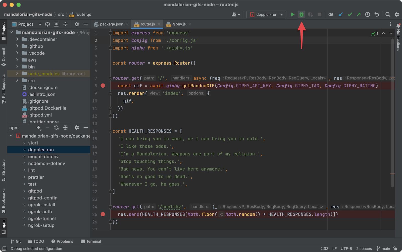 webstorm debug