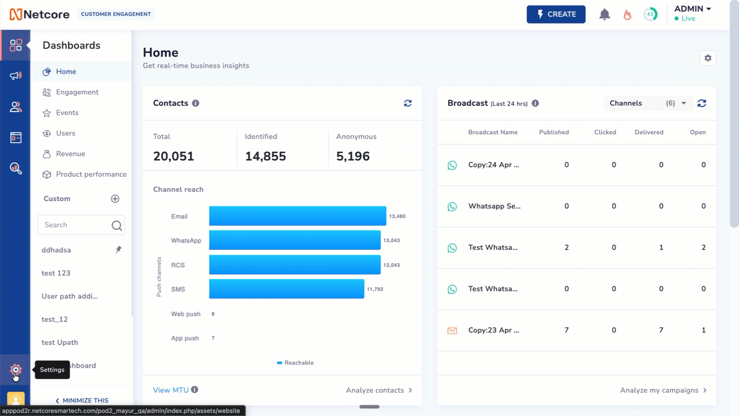 Activate Salesforce Integration on Netcore CE