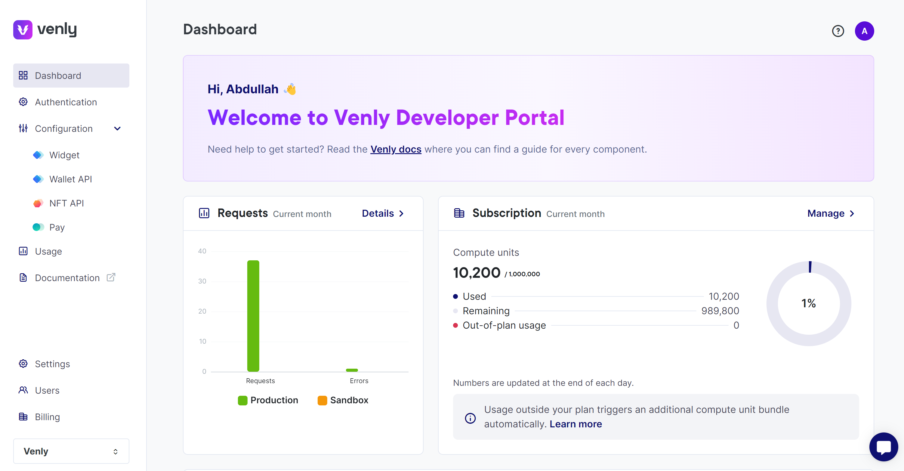 Portal Dashboard