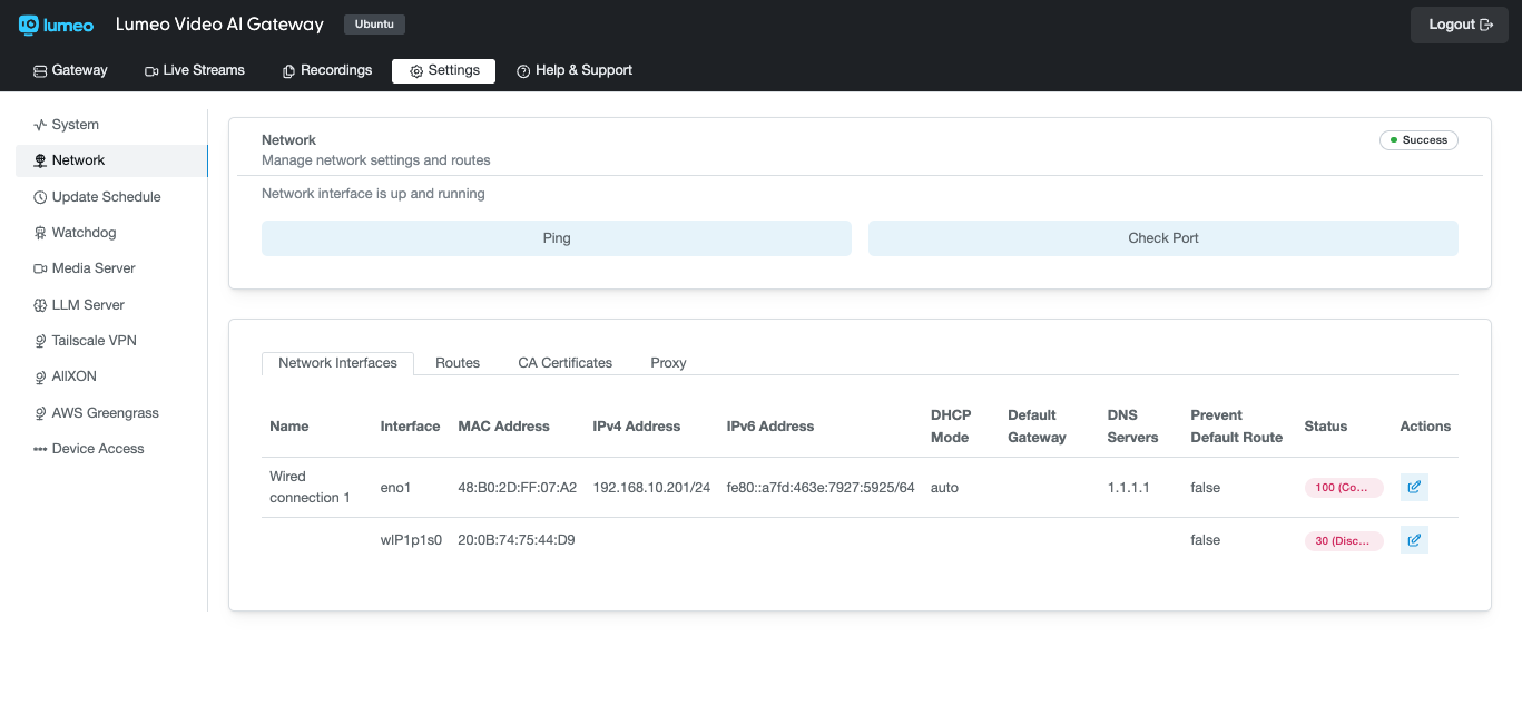 Configure Network