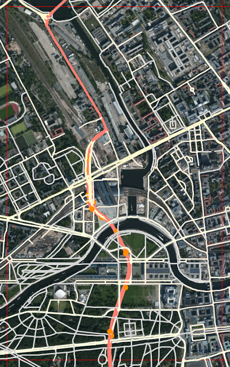 Map tile for sample location