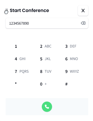 Screenshot that shows how to move the Conference widget