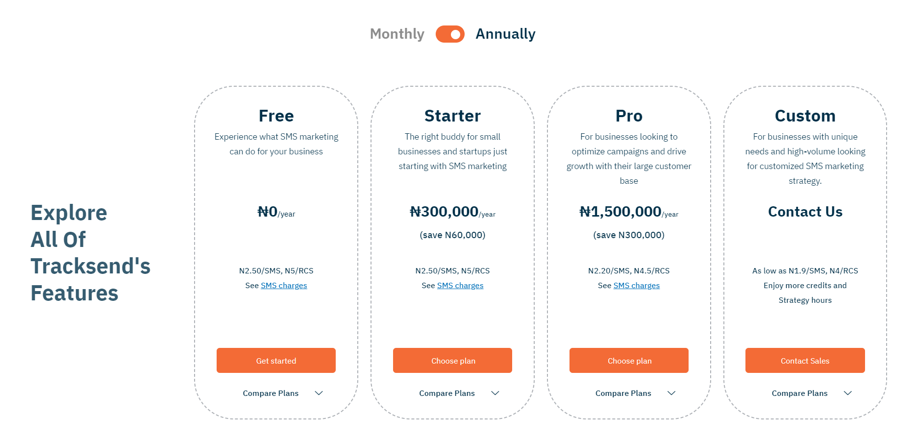 Pricing Page