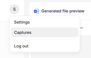 Accessing Captures.