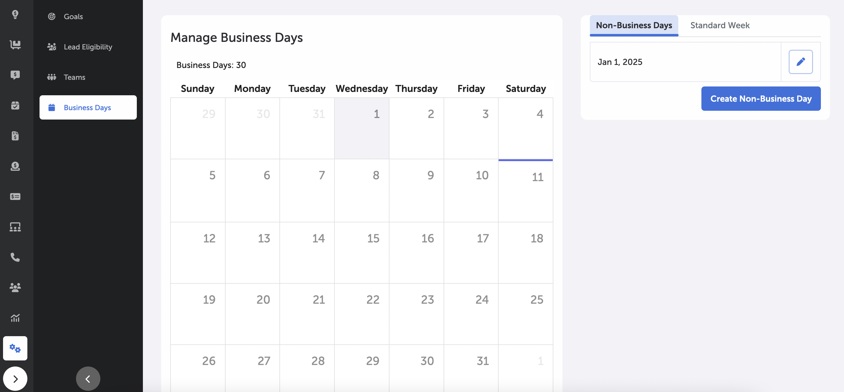 Business Days Page