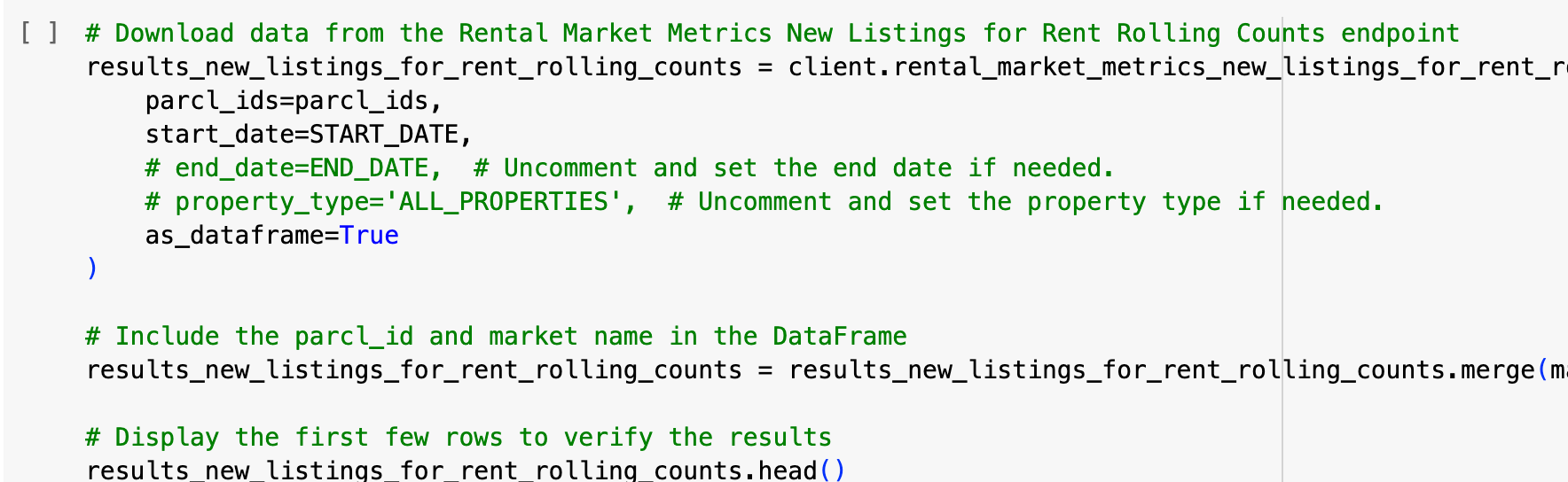 Modify property_type by removing the # and inserting the property type you want to filter the data to