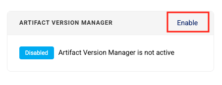 Artifact Version Manager