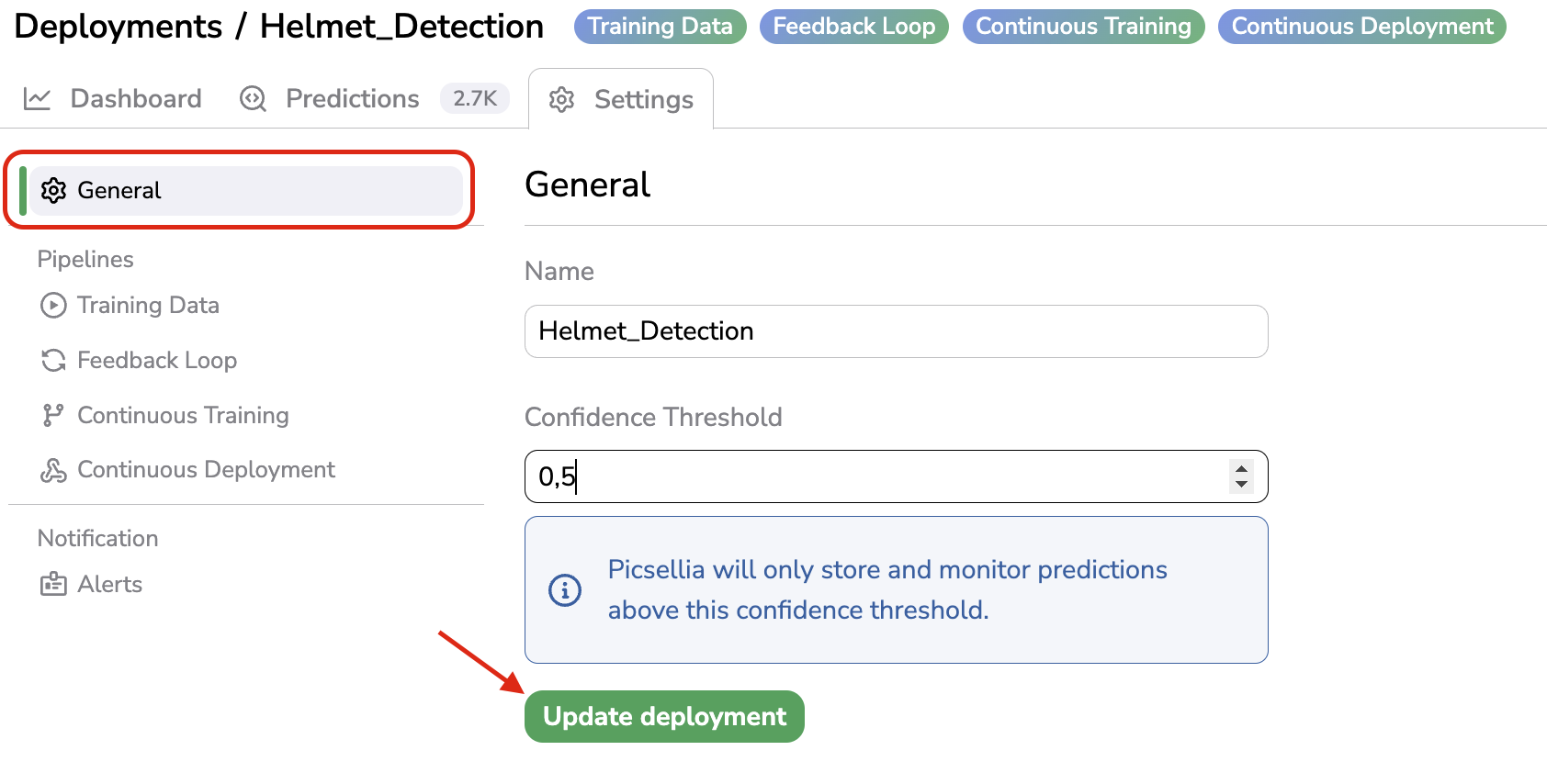 Update `Deployment`