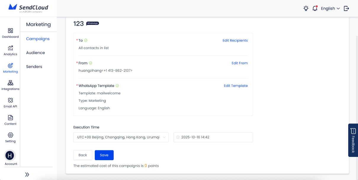 Campaign Execution Settings